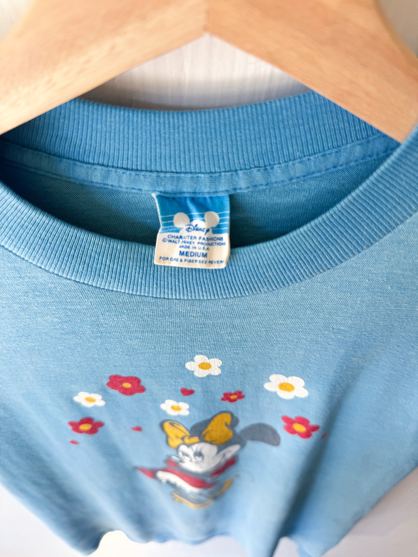 VINTAGE 80’s Single Stitch Minnie Daisies Tee - M