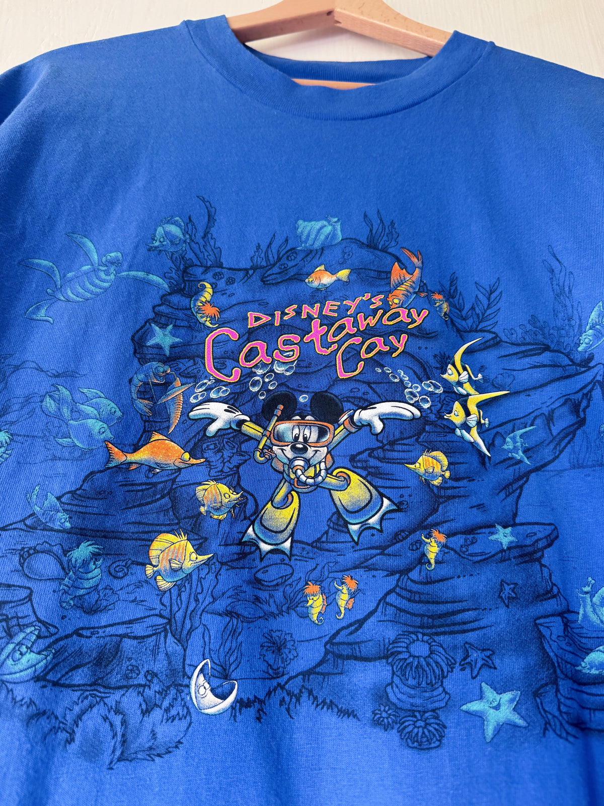 VINTAGE 00’s Scuba Mickey Front Back Tee - XL