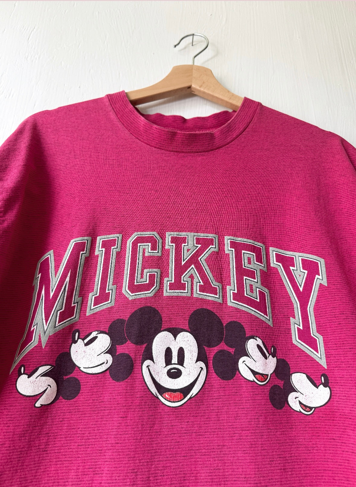 VINTAGE 90’s Mini Stripe Classic Mickey Tee - L/XL