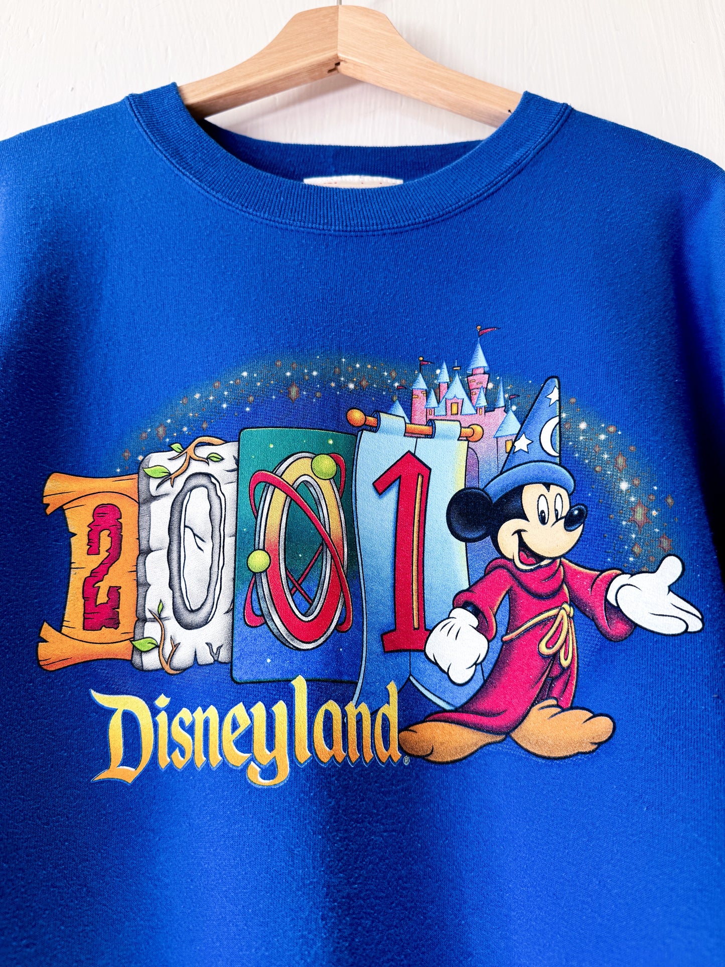 VINTAGE 2001 Disneyland Sorcerer Mickey Crewneck - XL