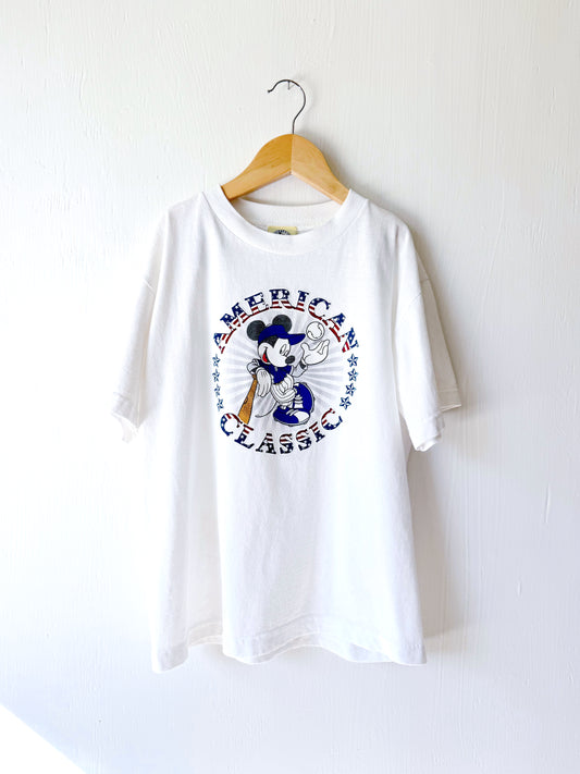 VINTAGE 90’s Mickey Baseball Tee - YM