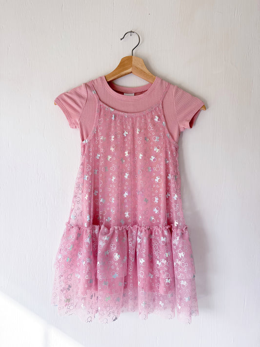 Minnie Metallic Tank Dress Overlay - Y5