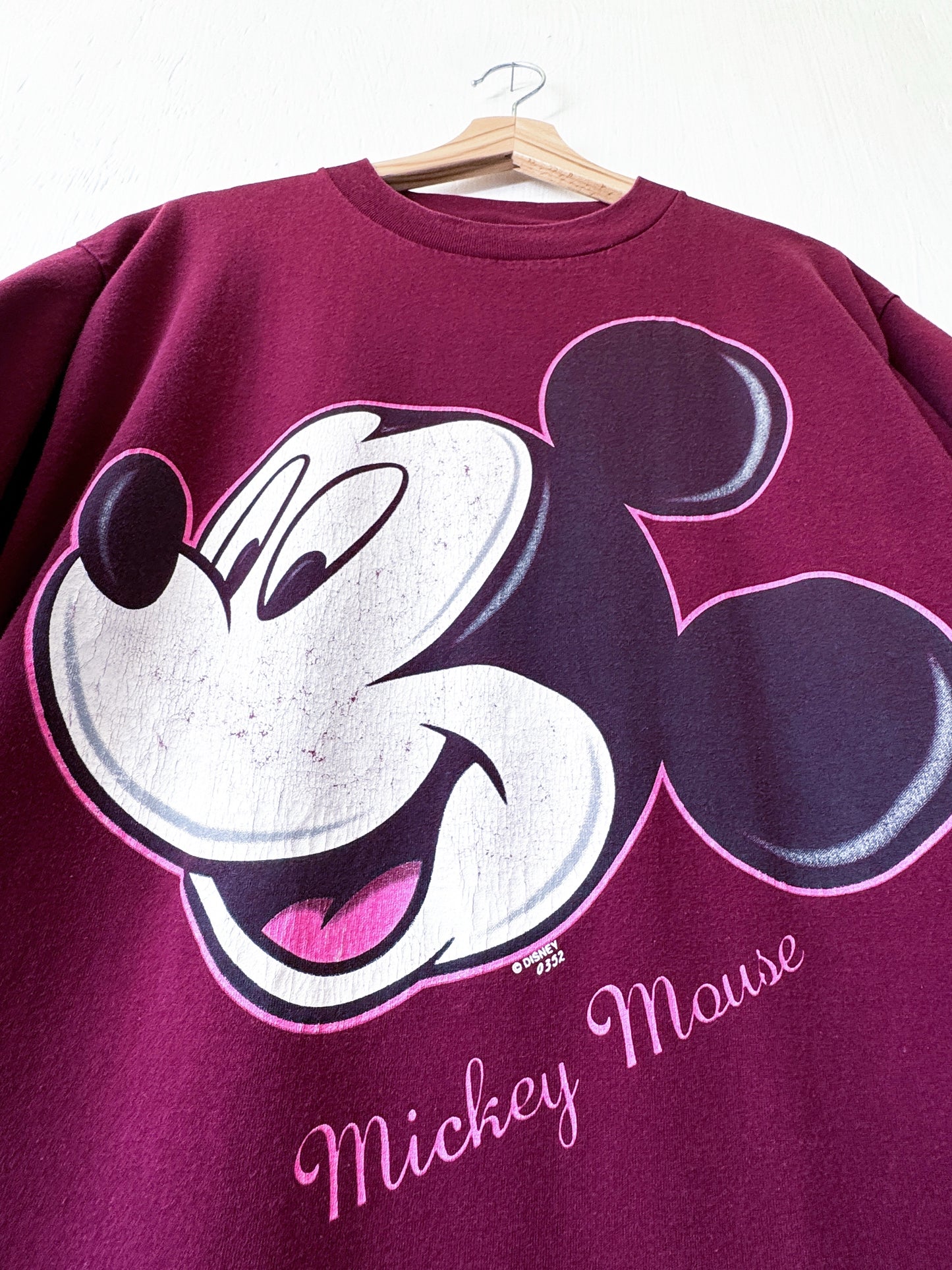 VINTAGE 90’s Big Face Mickey Tee - XL