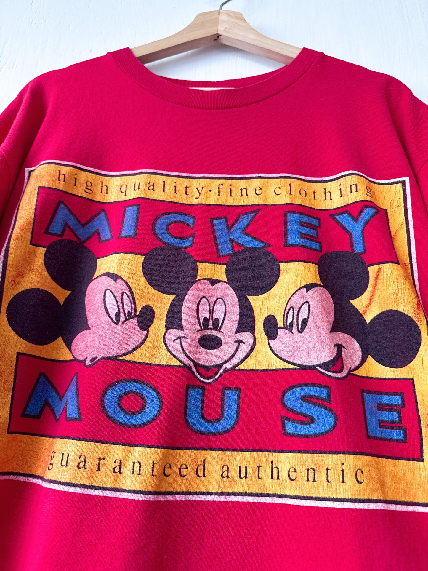 VINTAGE ‘Guaranteed Authentic’  Mickey Tee - XL