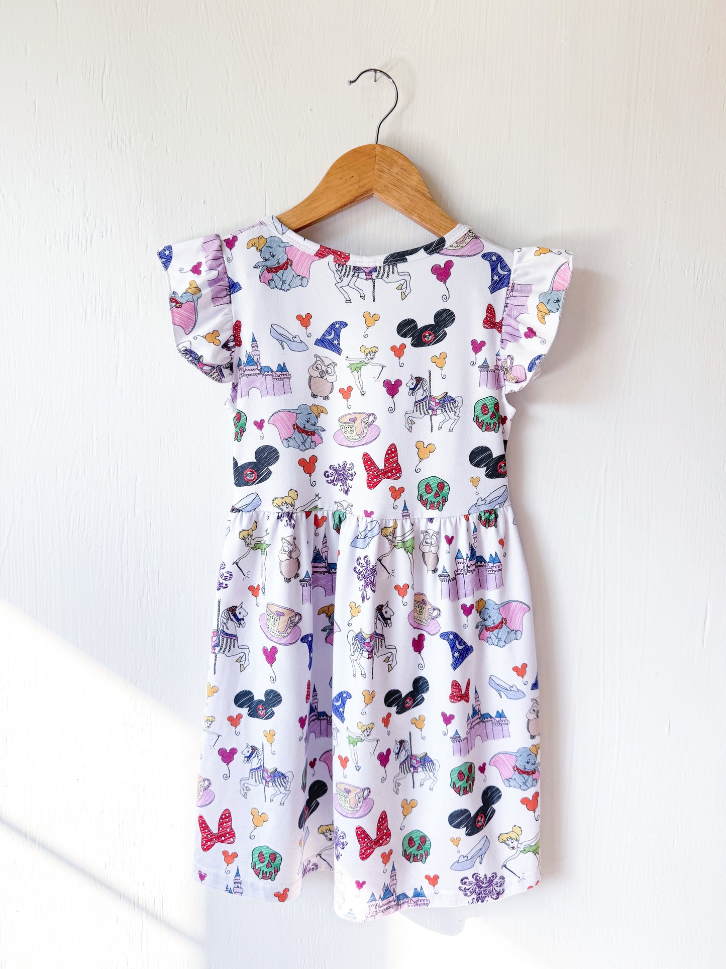 Park Icons Flutter Dress - 6/6X