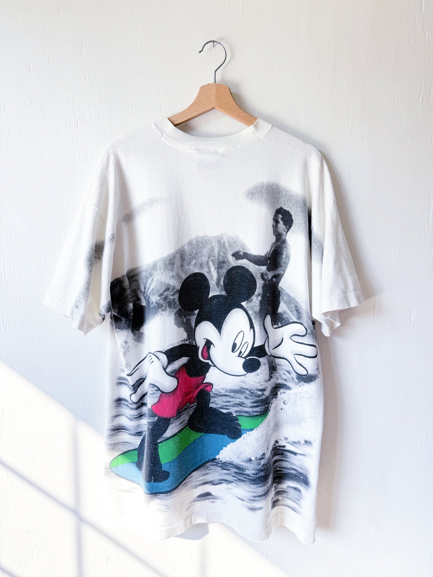 VINTAGE 90’s Surf Mickey AOP Tee - XL