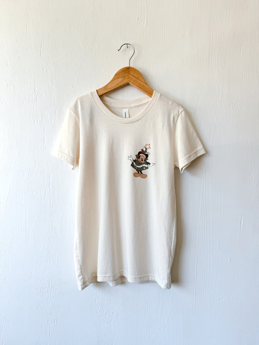 NEW Christmas Tree Mickey Tee - YS (6/8)