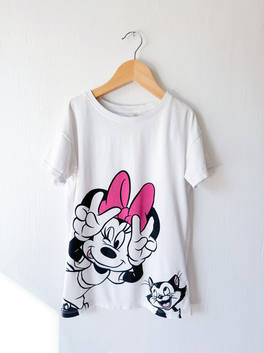 Big Face Minnie + Figaro Tee - Y7