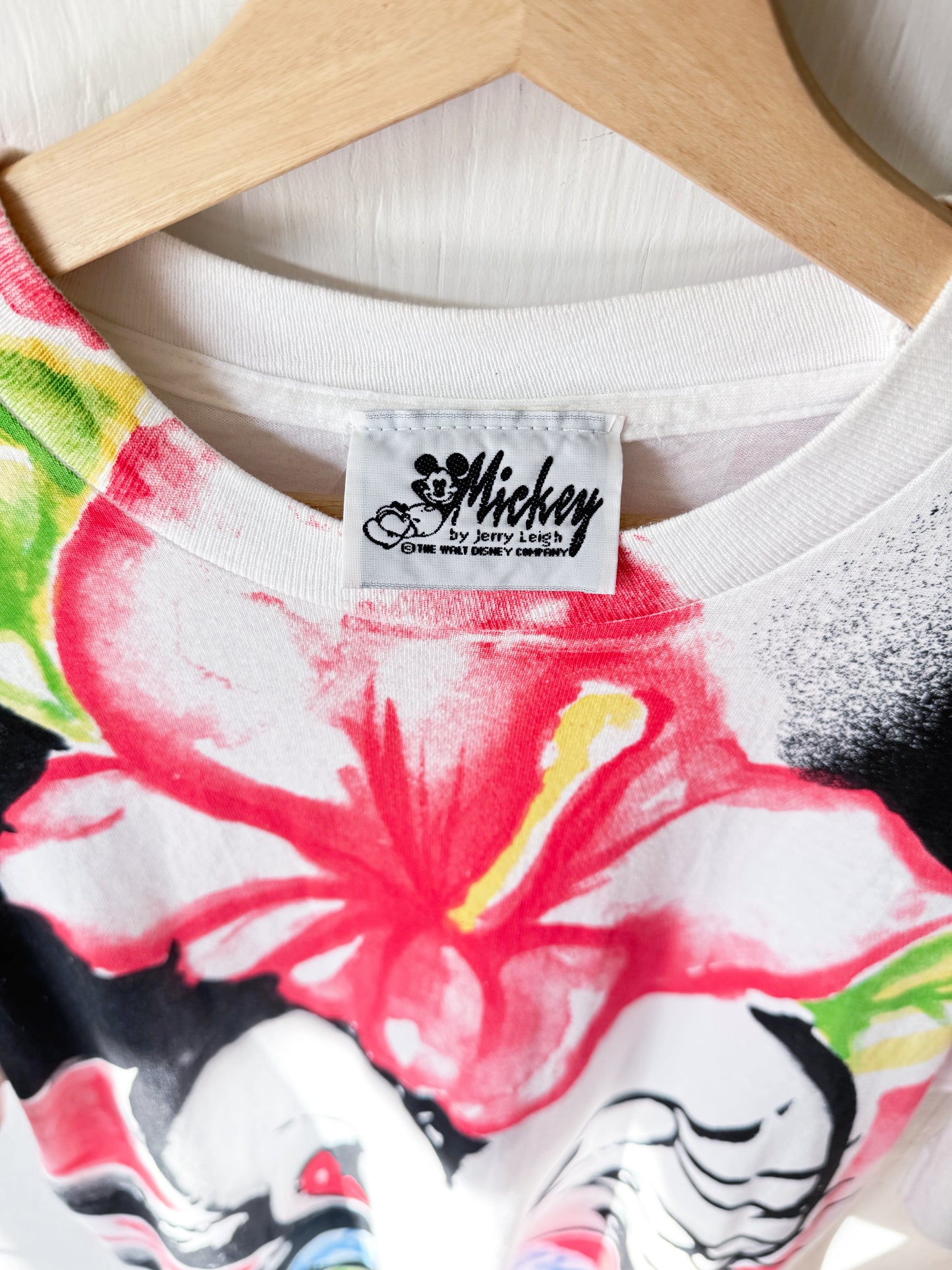 VINTAGE 90’s Front Back Hawaiin Minnie Tee - L
