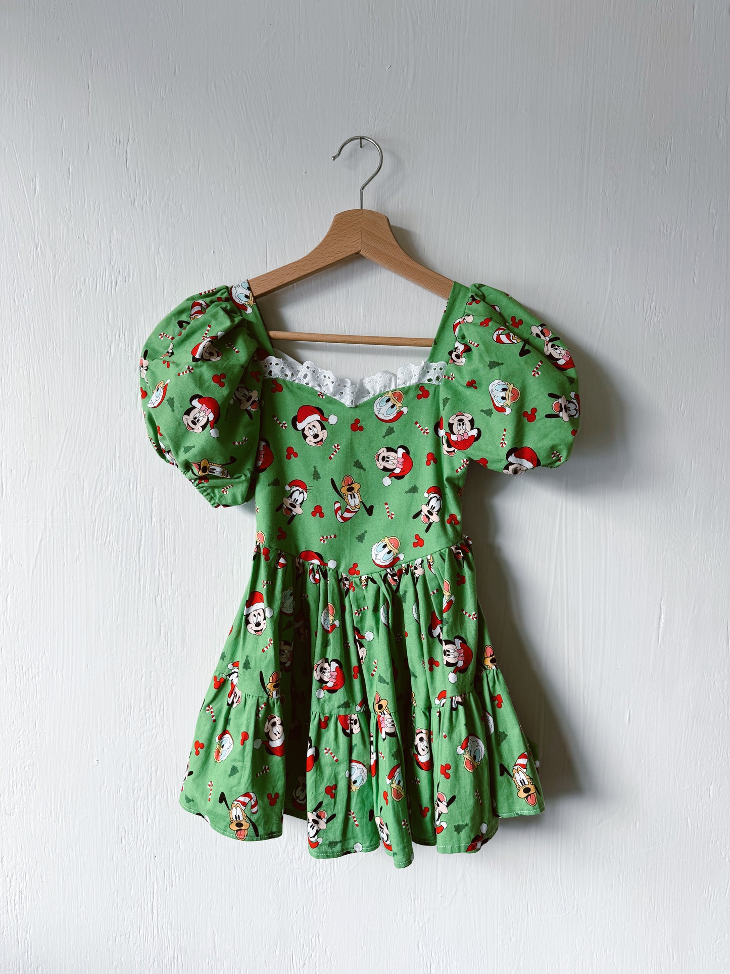 Handmade Festive Mickey + Co Twirl Dress - 5