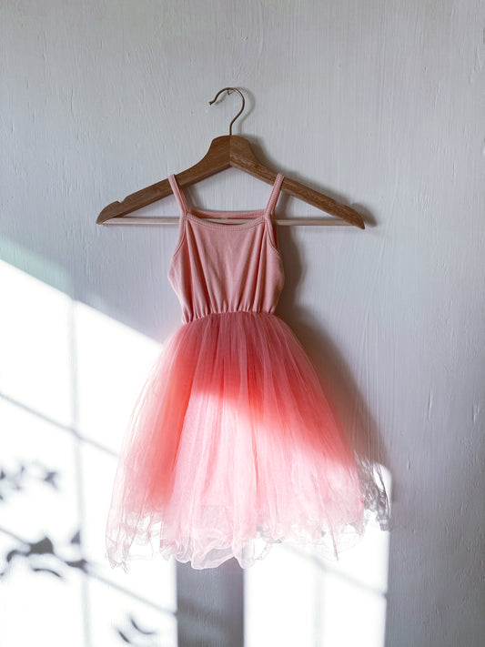 Pink Tulle Tank Dress - 3T