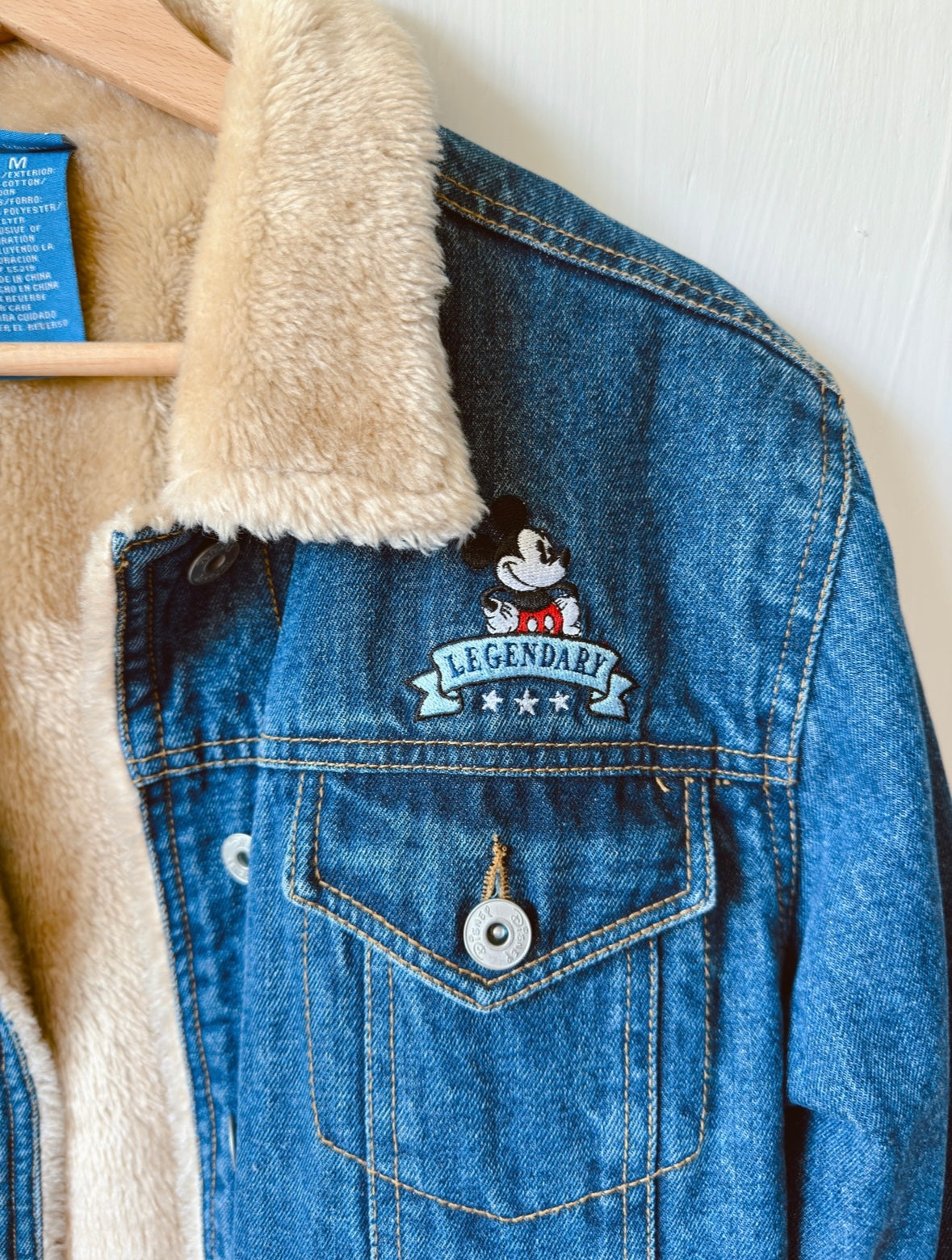 VINTAGE Y2K Legendary Mickey Denim Jacket - M