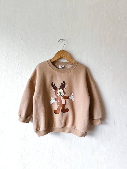 Reindeer Mickey Crewneck - 3/4T