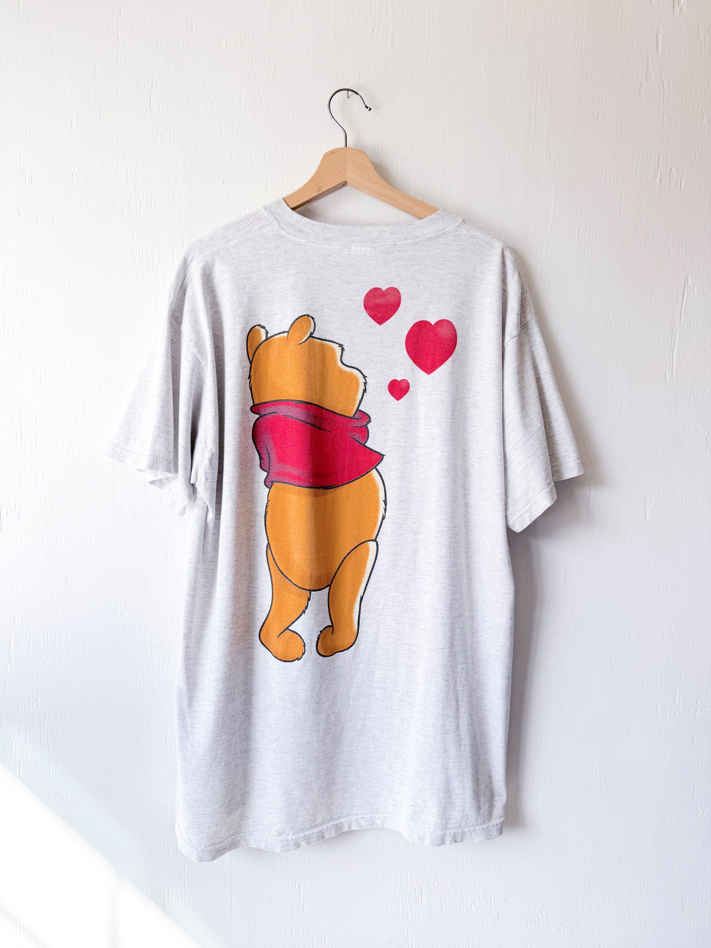 VINTAGE 90’s Rare Pooh Hearts Front Back Tee - XL/1X