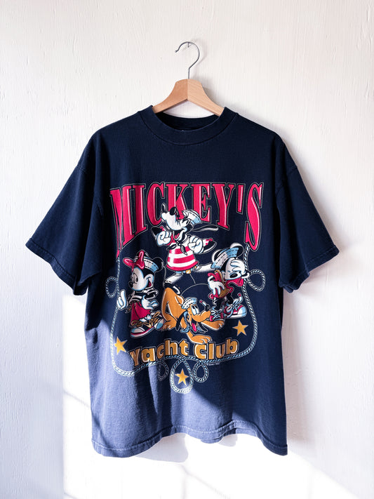 VINTAGE 90’s Yacht Club Nautical Tee - XL