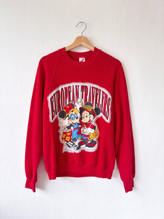 VINTAGE 90’s European Travelers Crewneck - L