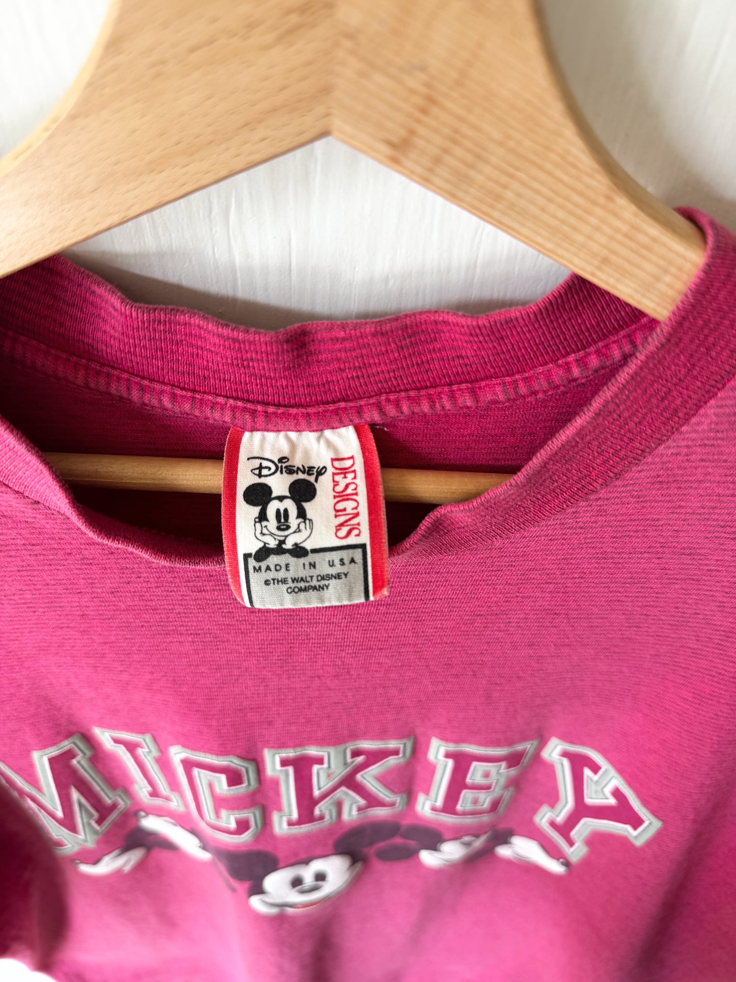 VINTAGE 90’s Mini Stripe Classic Mickey Tee - L/XL