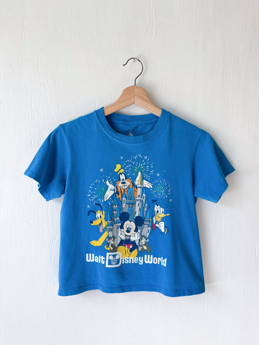 WDW Blue Castle Fireworks Tee - YS