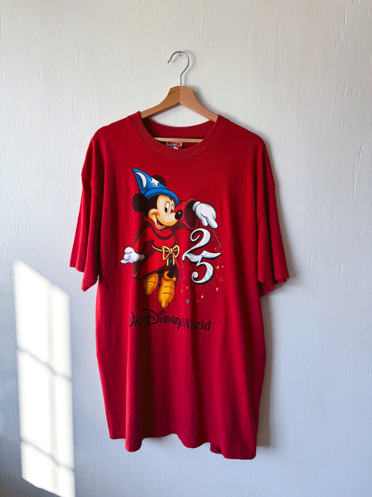 VINTAGE 90’s WDW 25th Anniversary Tee - 2X