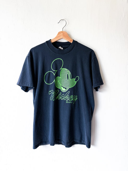 VINTAGE 90’s Big Face Mickey Tee - L