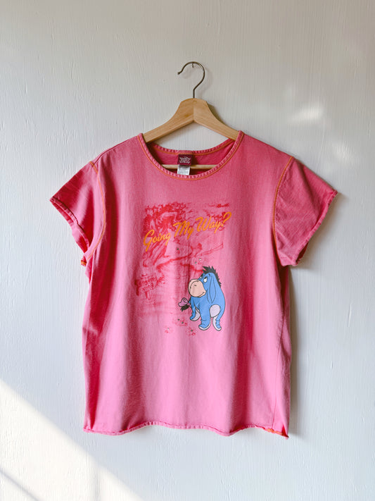 VINTAGE Pink Eeyore Tee - L