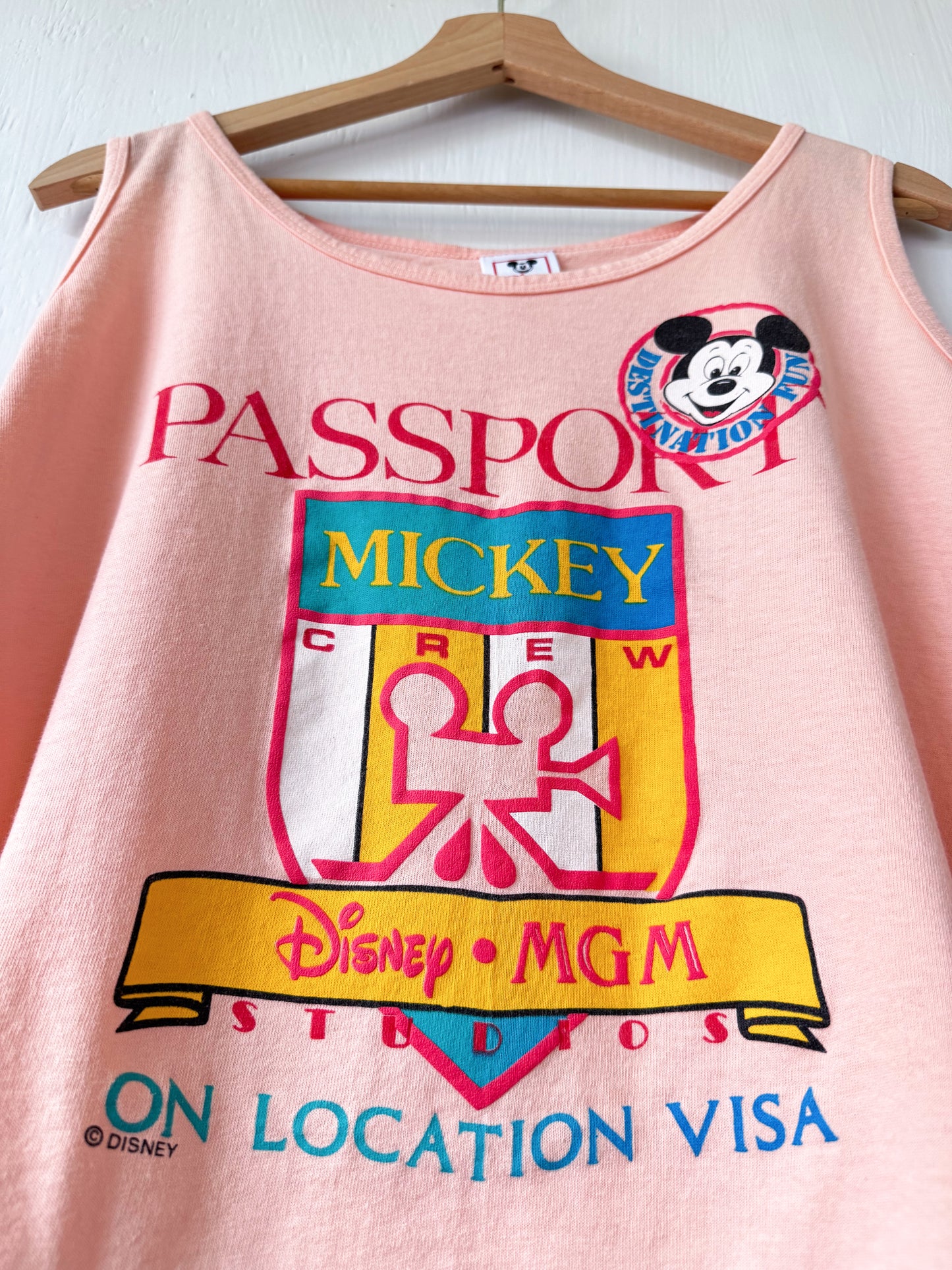 VINTAGE 80’s/90’s MGM Studios Passport Tank - XL