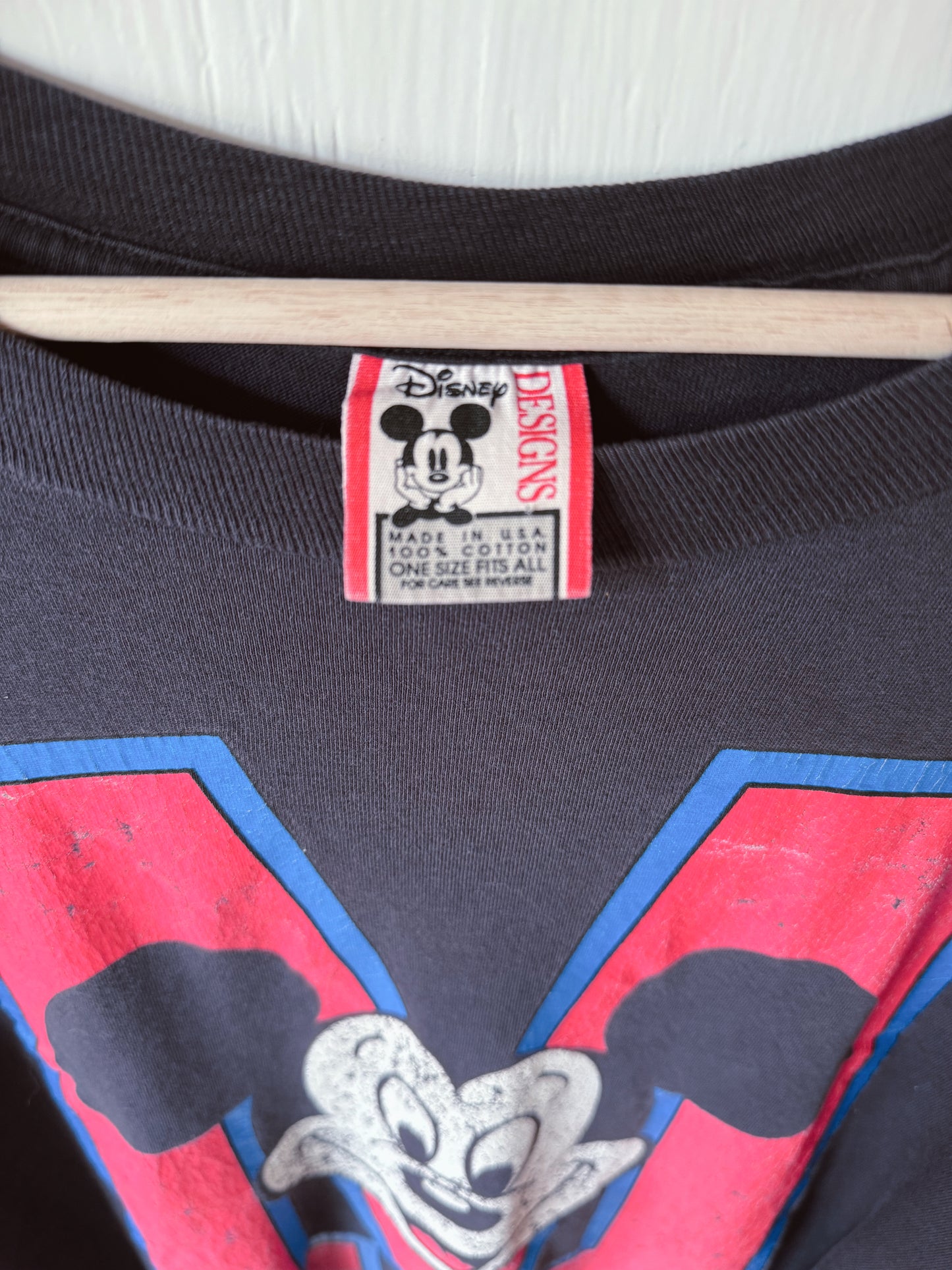 VINTAGE Mickey M Face Tee - OSFM