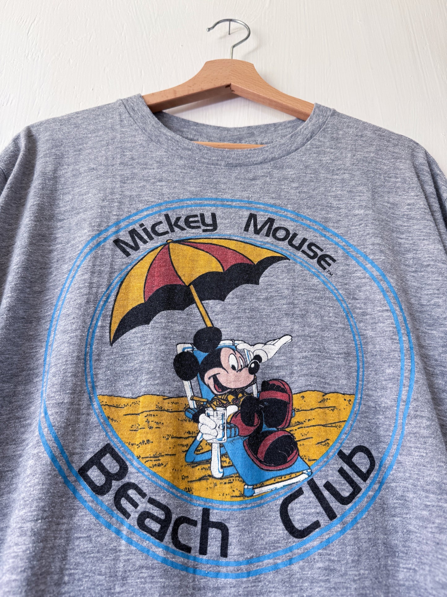 VINTAGE 80’s Mickey Beach Club Tee - L/XL
