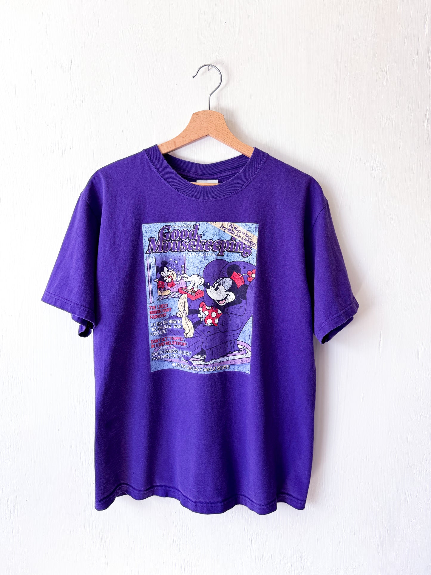 VINTAGE 90’s Minnie ‘Good Mousekeeping’ Magazine Tee - M