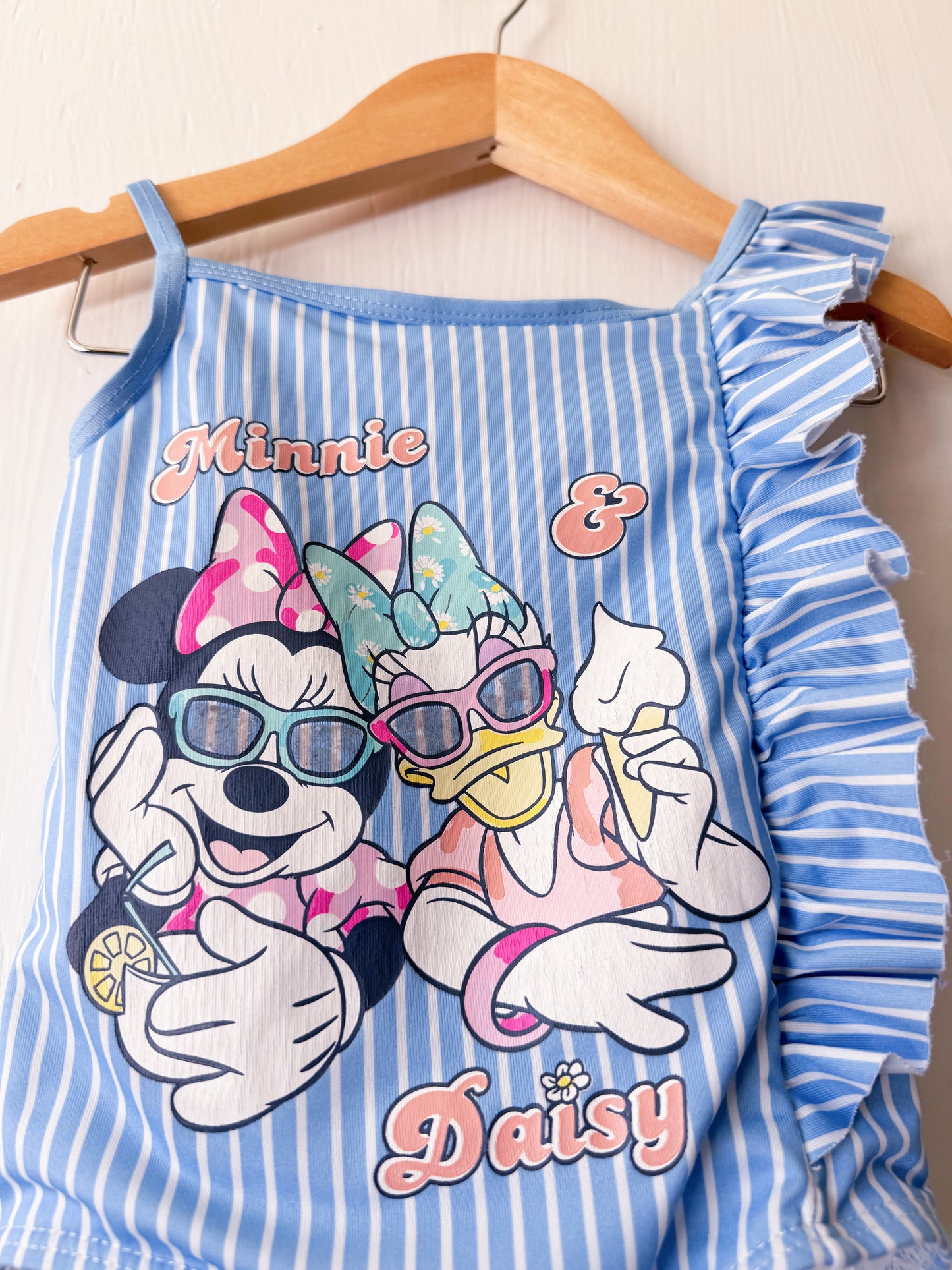 Minnie + Daisy Striped Swimsuit - 18/24M