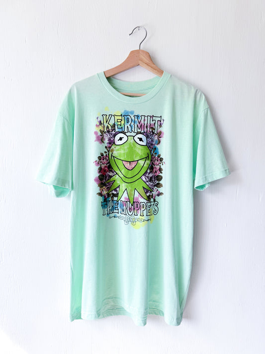 Kermit The Muppets Floral Big Face Tee - XL