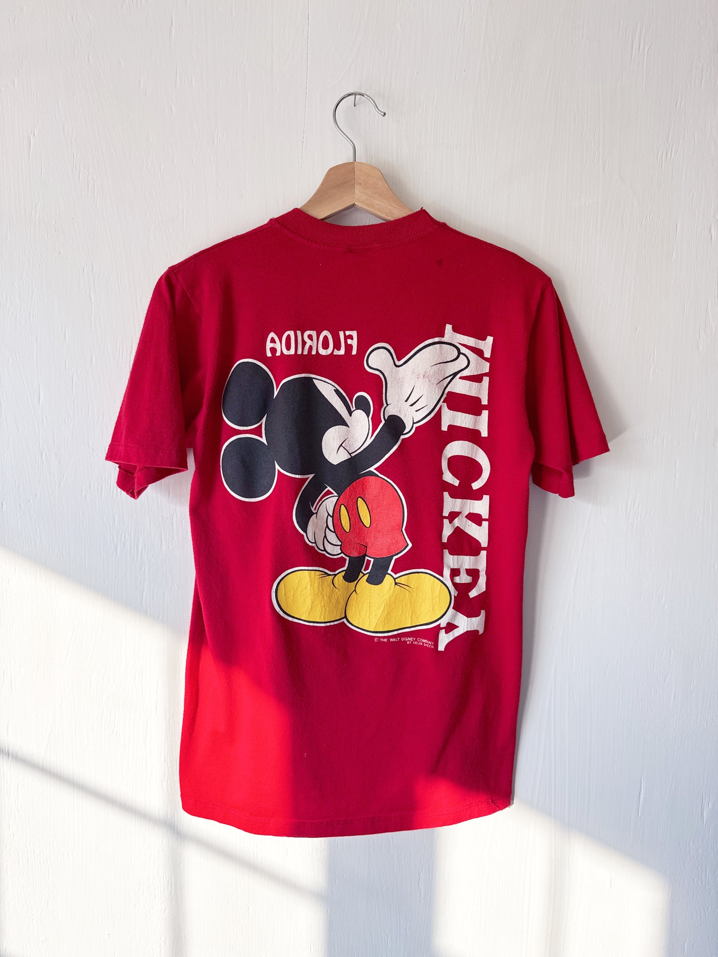 VINTAGE 90’s Mickey FL Front Back Tee - M