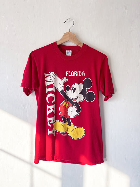 VINTAGE 90’s Mickey FL Front Back Tee - M