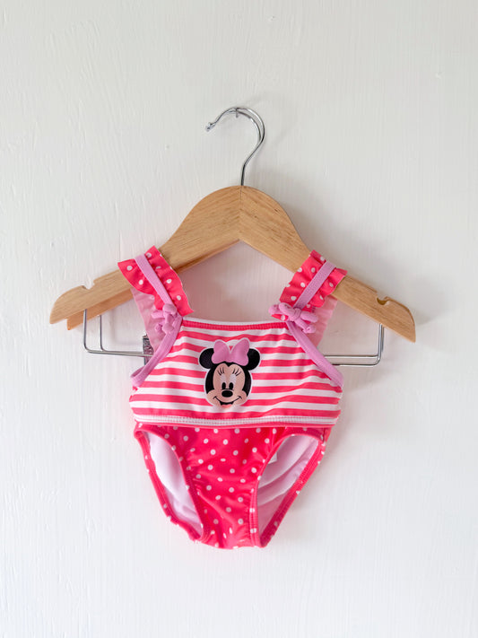 Minnie Striped 2 Piece Swim - 6/9M