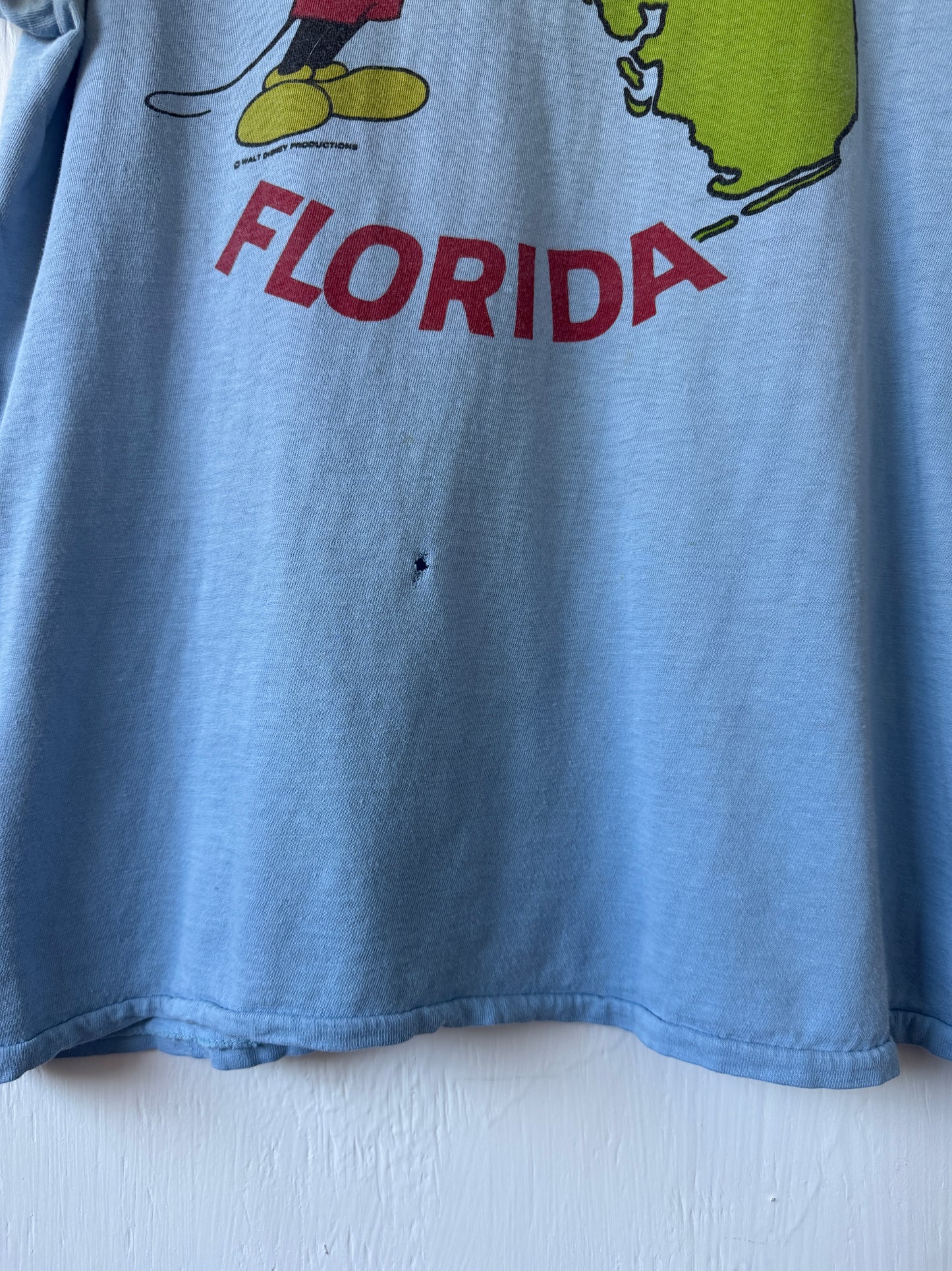 VINTAGE 80’s RARE Florida Castle Map Tee - M