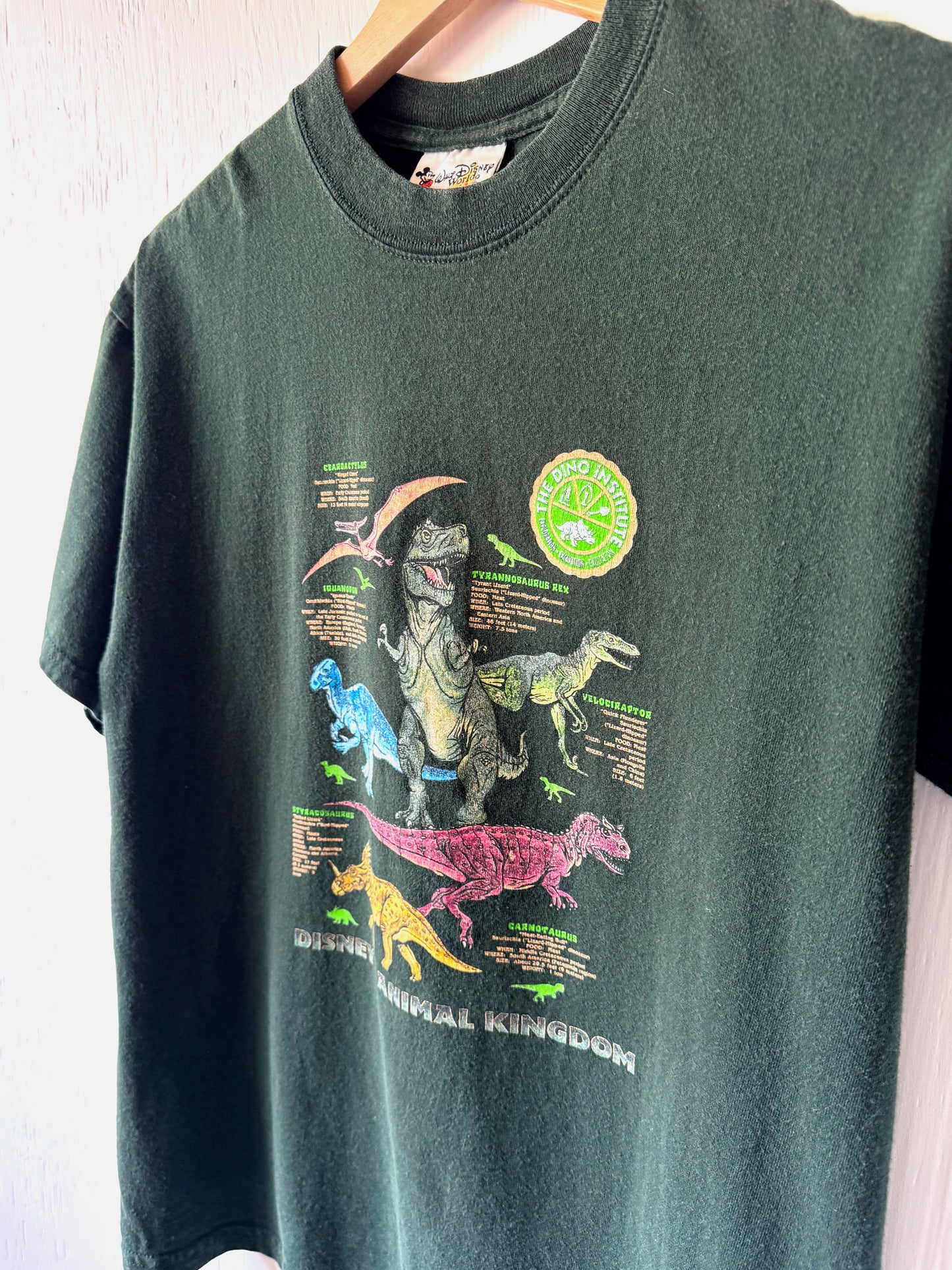 VINTAGE Rare Animal Kingdom Dino Institute Tee - YL / Adult XS