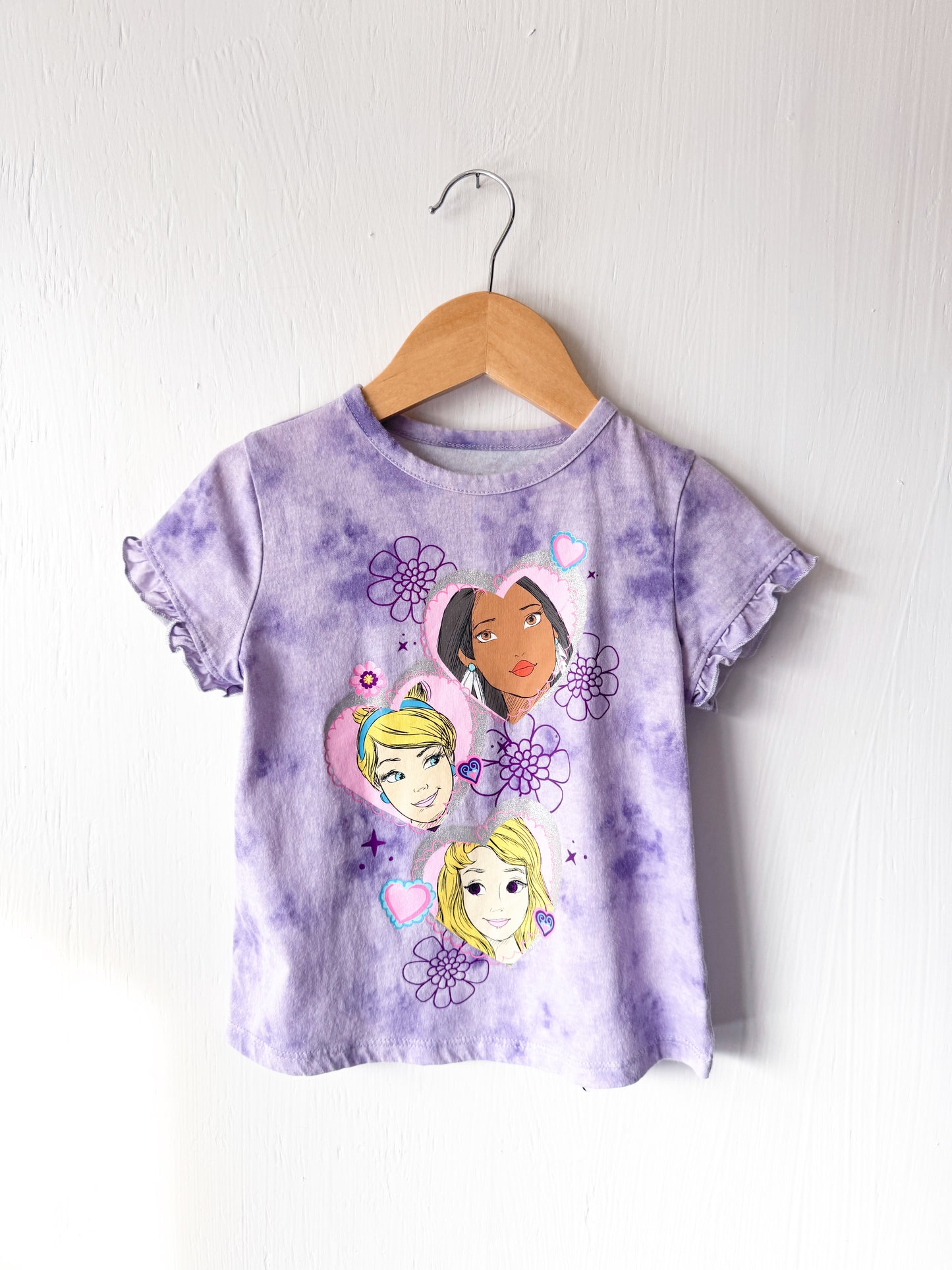 Princess Tie Dye Ruffle Tee - 4T