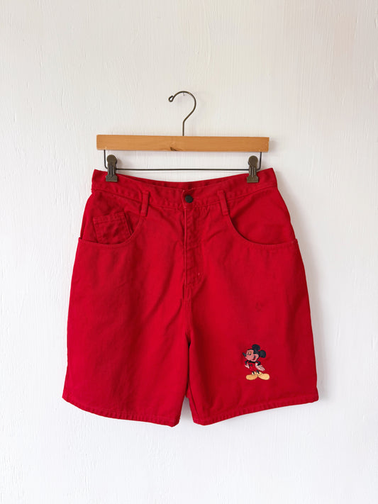 VINTAGE 90’s Mickey Denim Shorts - W6/8