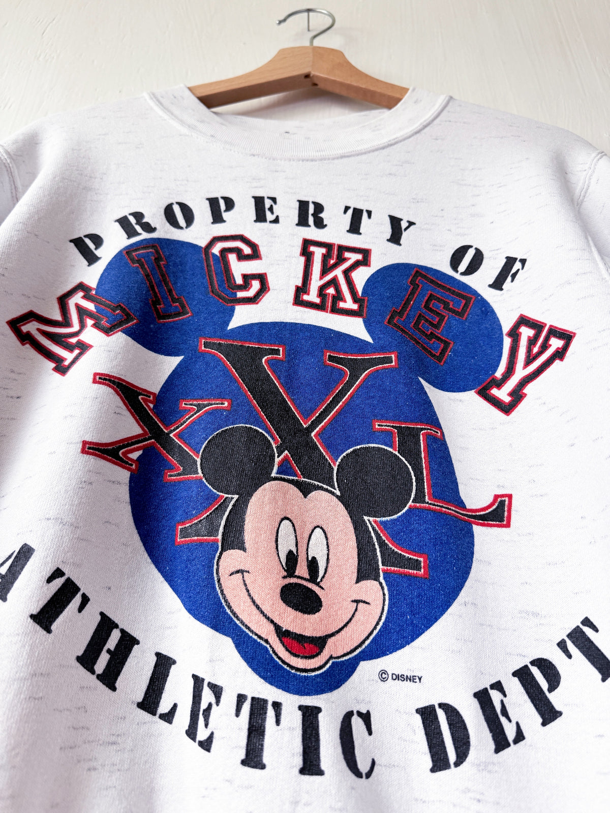 VINTAGE 90’s Mickey Athletic Dept Crewneck - S