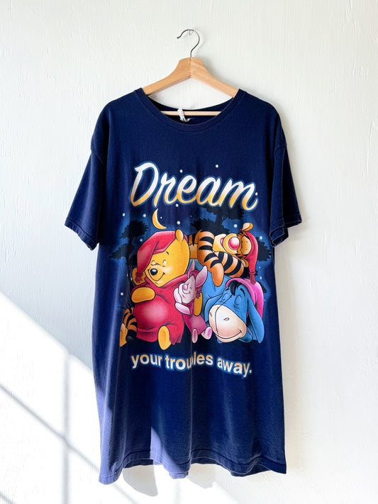 VINTAGE Dream Your Troubles Away Pooh Dress - XL/2X