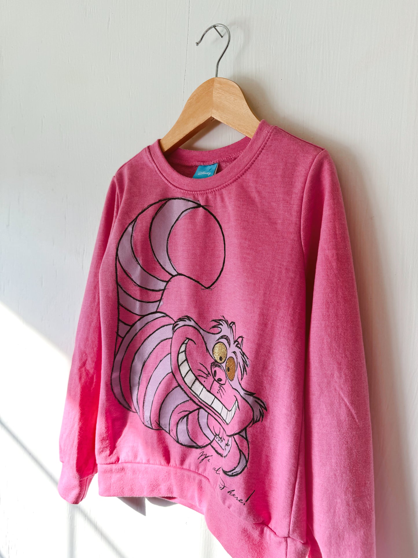 Pink Cheshire Cat Crewneck - 7/8