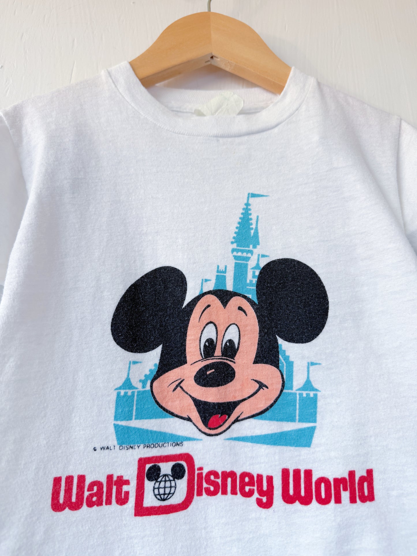 VINTAGE 70’s WDW Mickey Castle Tee - 4/6T