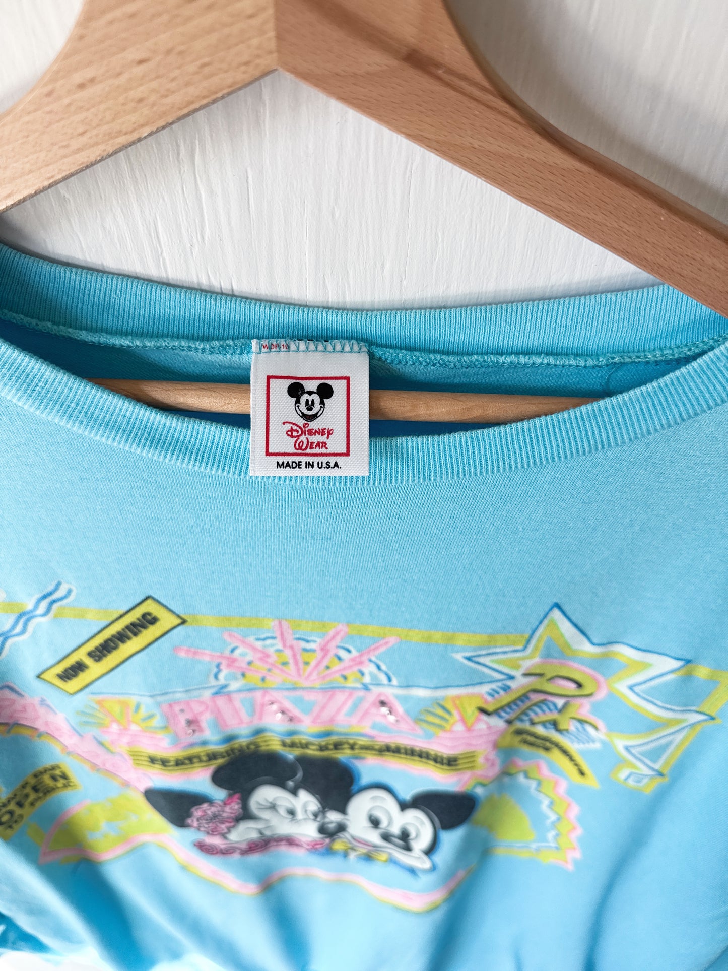 VINTAGE 80’s Rare Mickey Minnie Theater LS Tee - L