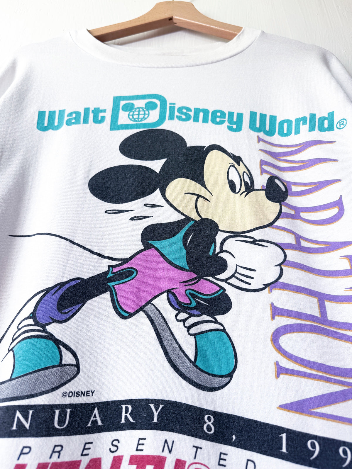 VINTAGE 1995 WDW Marathon LS Tee - XL