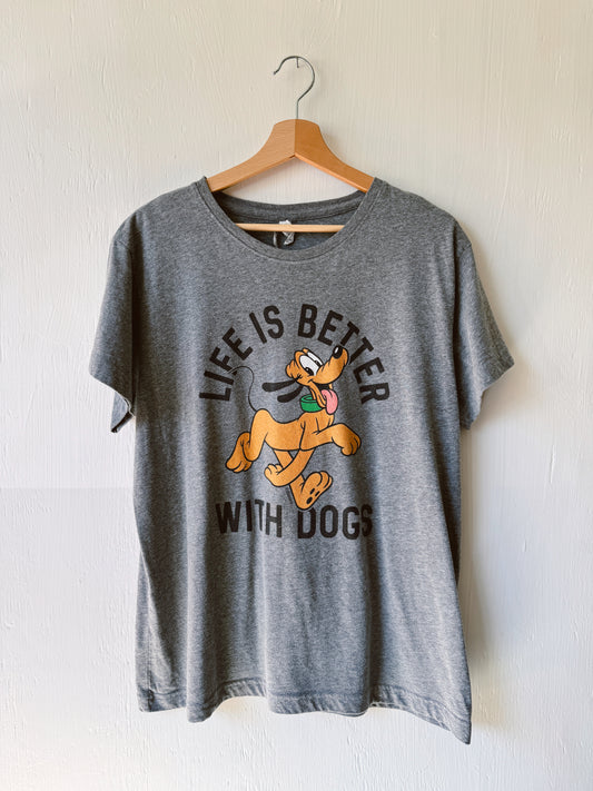 Pluto ‘Better With Dogs’ Tee - XL