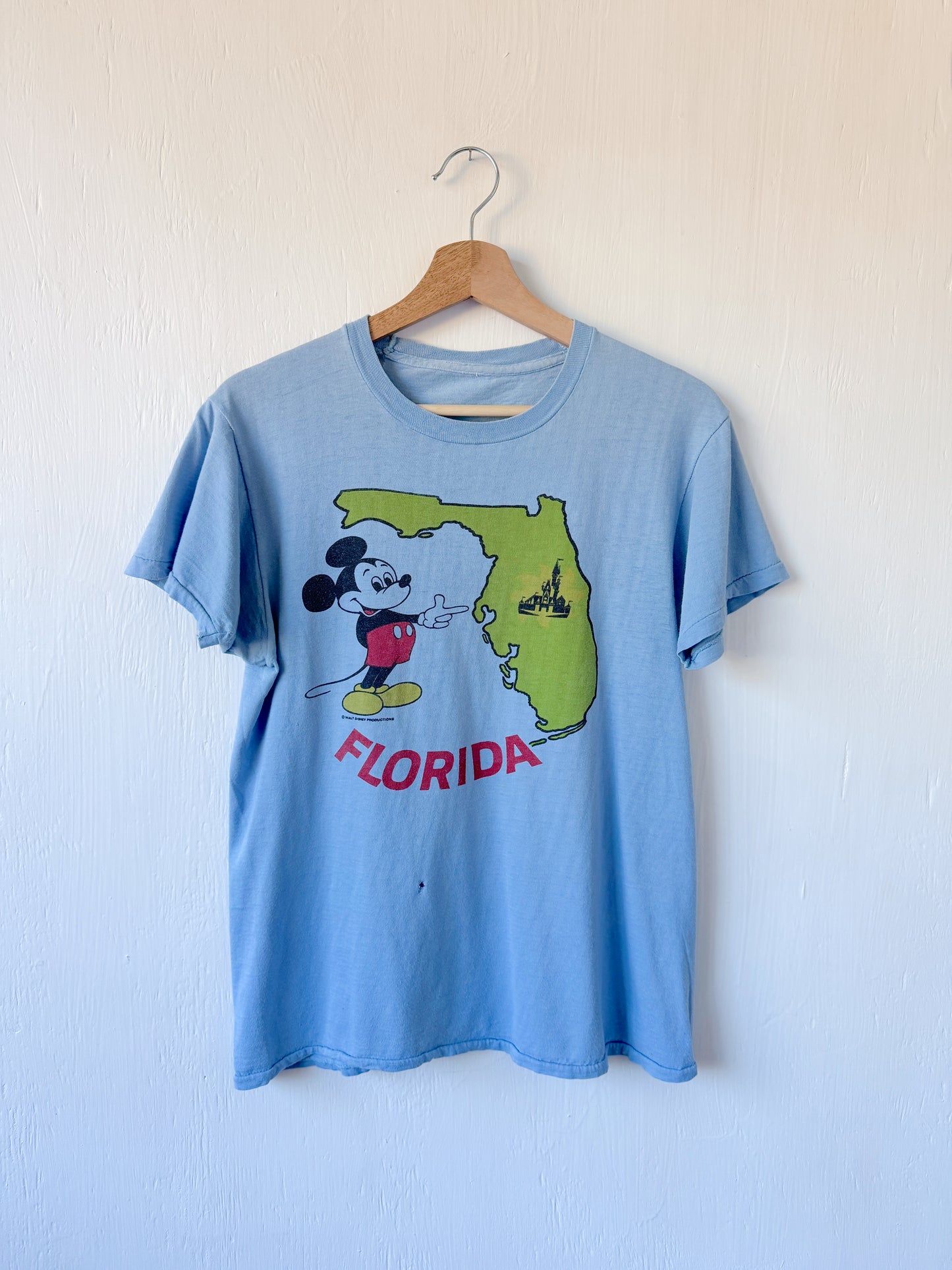 VINTAGE 80’s RARE Florida Castle Map Tee - M