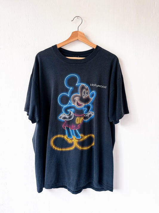 VINTAGE Hollywood Neon Mickey - XL