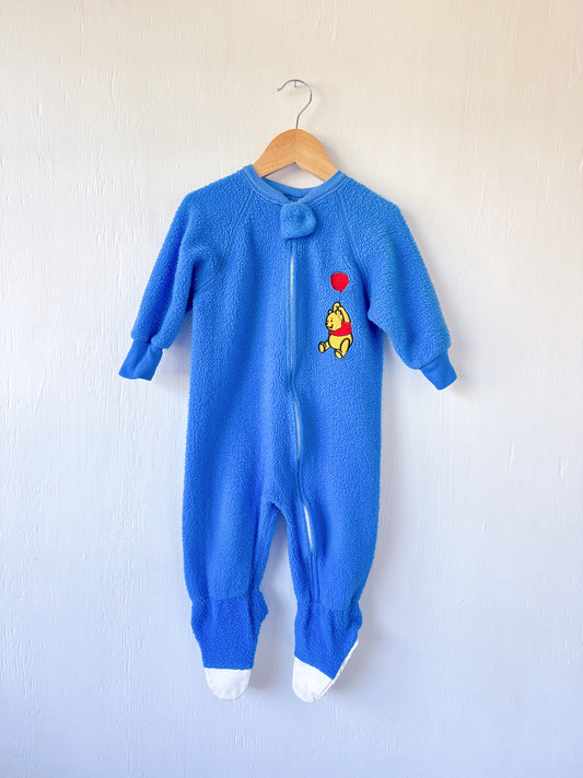 VINTAGE 80’s Pooh Footie PJ’s - 2T