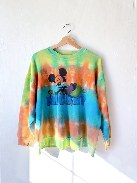 VINTAGE 90’s Mickey Tie Dye Crewneck - L/XL