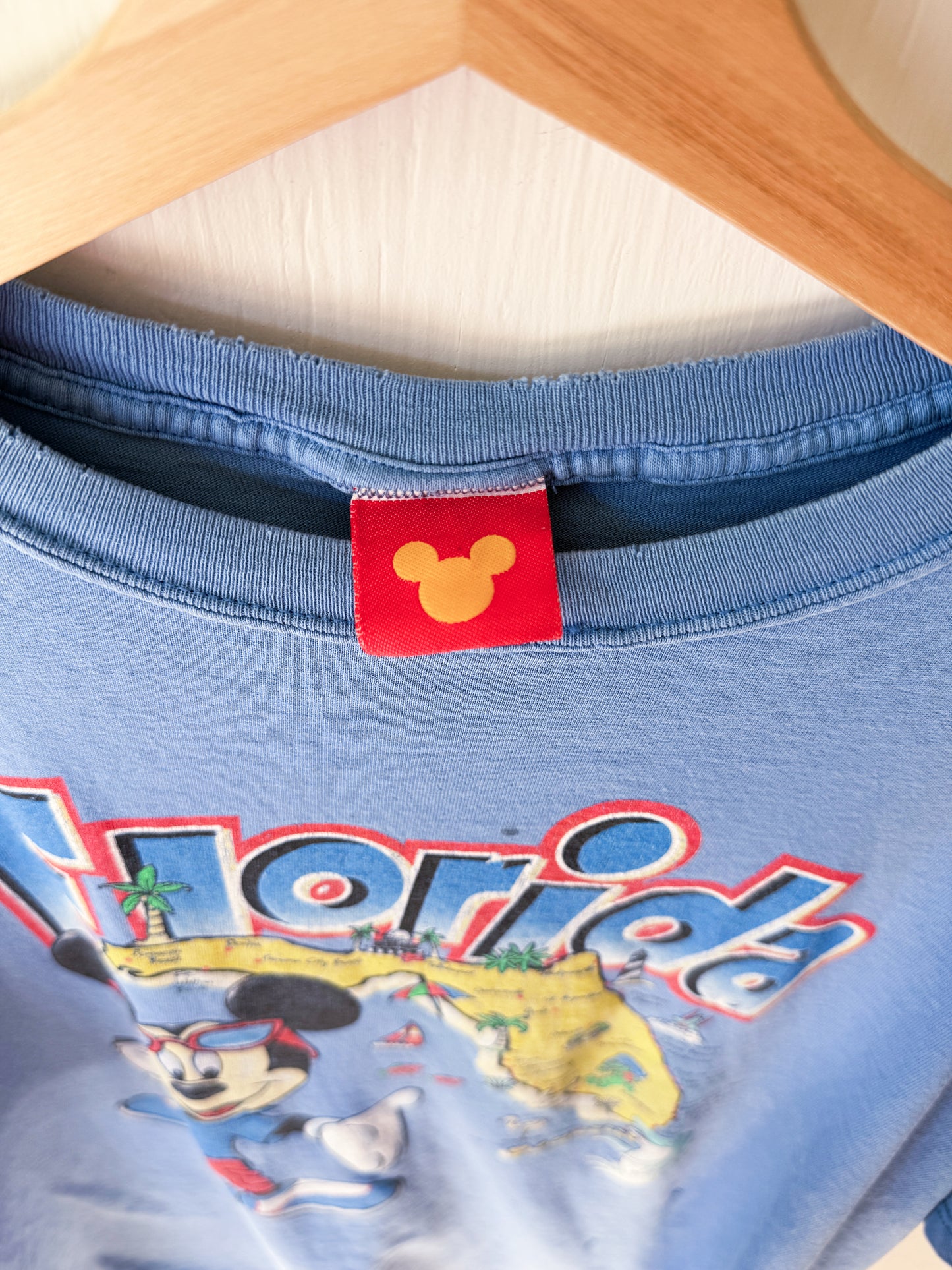 VINTAGE 90’s Mickey Florida Map Tee - XL